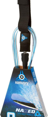 Komunity 6FT Naked Elliptical Cord Leash Surfboard Legrope Leash Surf Surfing Leg Rope - Side View