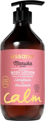 3x Essano 400ml Manuka Honey Sensitive Body Lotion Moisturiser - 45-Degree Angle
