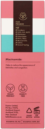 Essano Niacinamide Oil Control Face Moisturiser 75ml - 45-Degree Angle