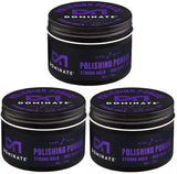 3x Dominate Polishing Pomade Strong Hold High Shine 105g - Front View