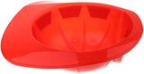 KIDS FIREMAN HAT Firemans Helmet Costume Dress Up Party Red Plastic Halloween Cap - Top-Down View