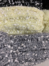 Womens Thick Knit Beanie Winter Fleece Lined Hat Warm Faux Fur Pom Striped Ski - 45-Degree Angle