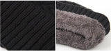 Winter Knitted Hat Men Women Warm Thick Beanie Fleece Ski Cap Outdoor Thermal - Side View