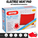 HOTPOD Electric Hot Pack Water Bottle Reheat-able Pillow Pad Sleep Aid - Safety Approved - Front View