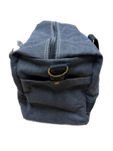 FIB 52cm Canvas Travel Duffle Bag Casual Duffel - Black - Side View