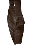 Futura Means Crossbody Bag Adjustable Shoulder Strap Travel Wallet - Brown - Side View