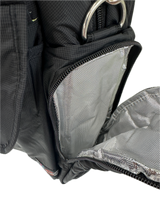 Stylish Black FIB Baby Diaper Tote Bag for Moms – Travel-Friendly Changing Essentials - Side View