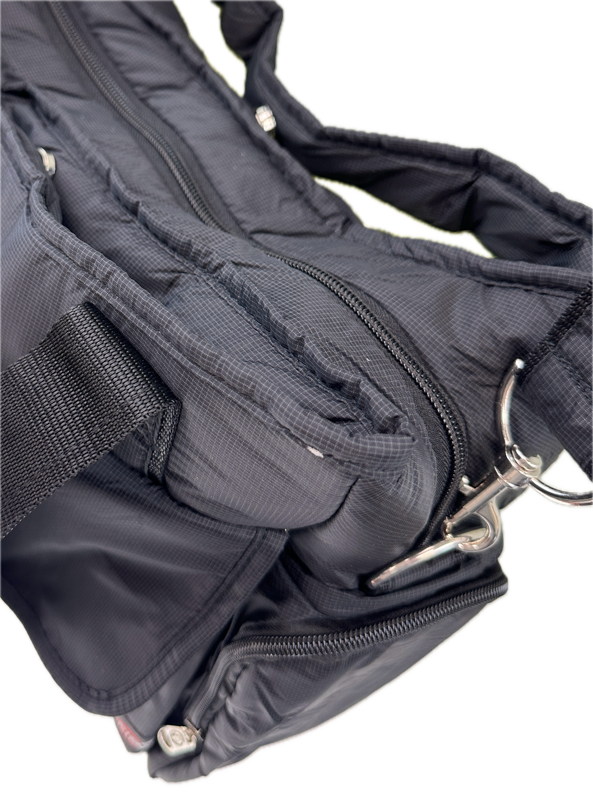 Stylish Black FIB Baby Diaper Tote Bag for Moms Travel-Friendly Changing Essentials