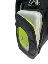 Stylish Black FIB Baby Diaper Tote Bag for Moms – Travel-Friendly Changing Essentials - Low Angle
