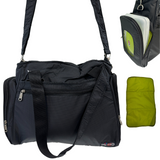 FIB Stylish Black Baby Diaper Bag - Ultimate Mummy Travel Tote for Parents