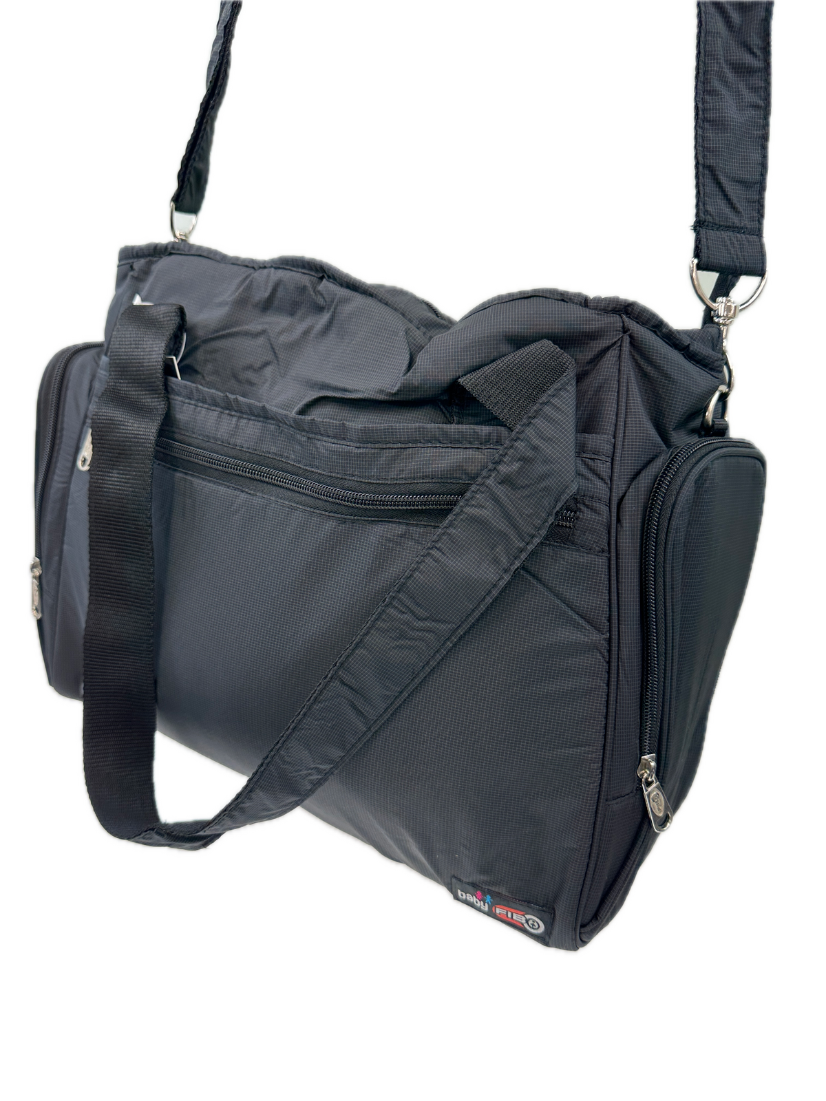 FIB Stylish Black Baby Diaper Bag - Ultimate Mummy Travel Tote for Parents