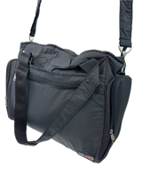 FIB Stylish Black Baby Diaper Bag - Ultimate Mummy Travel Tote for Parents - Top-Down View