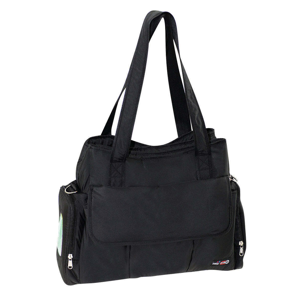 FIB Stylish Black Baby Diaper Bag - Ultimate Mummy Travel Tote for Parents