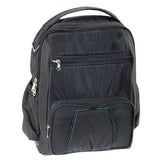 FIB Multifunctional Baby Diaper Backpack with Insulated Bottle Holder - Black - Side View
