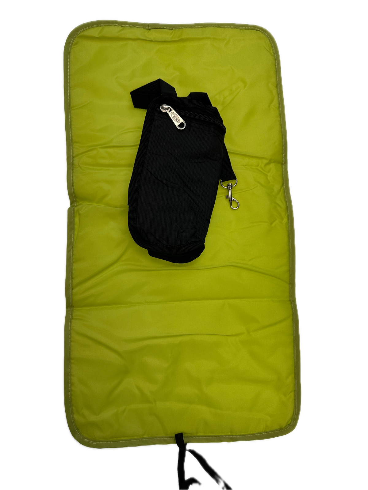 FIB Stylish Black Mummy Diaper Tote Bag with Changing Mat and Insulated Bottle Holder