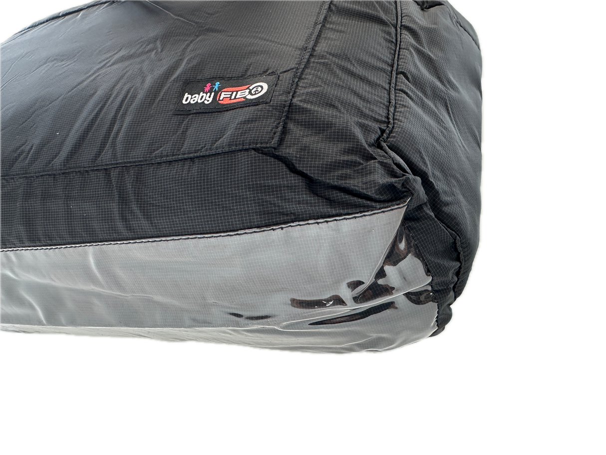 FIB Stylish Black Mummy Diaper Tote Bag with Changing Mat and Insulated Bottle Holder