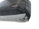FIB Stylish Black Mummy Diaper Tote Bag with Changing Mat and Insulated Bottle Holder - Close-Up Angle