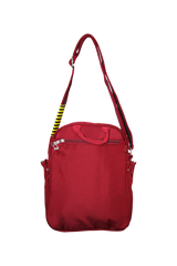 FIB Mens Tablet Crossover Bag Shoulder Strap Crossbody Satchel Travel - Burgundy - Side View