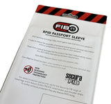 2x RFID Blocking Sleeve Secure Passport ID Protector Anti Thief Scan - White - Side View