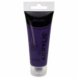 Acrylic Paint 75ml Tube Water Based Non Toxic Artist Craft - Brilliant Purple - Front View