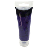 Acrylic Paint 75ml Tube Water Based Non Toxic Artist Craft - Brilliant Purple - 45-Degree Angle