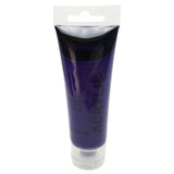ARTISTS ACRYLIC PAINT Craft 75ml Tube Non Toxic Paints Water Based - Brilliant Purple - Front View