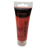 Acrylic Paint 75ml Tube Water Based Non Toxic Artist Craft - Brilliant Red