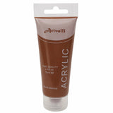 Acrylic Paint 75ml Tube Water Based Non Toxic Artist Craft - Burnt Sienna - Front View