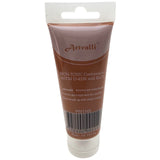 ARTISTS ACRYLIC PAINT Craft 75ml Tube Non Toxic Paints Water Based - Burnt Sienna - Top-Down View