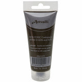Acrylic Paint 75ml Tube Water Based Non Toxic Artist Craft - Burnt Umber - Side View
