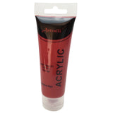 Acrylic Paint 75ml Tube Water Based Non Toxic Artist Craft - Carmine Red - 45-Degree Angle