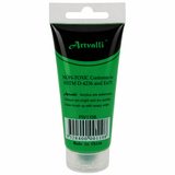 Acrylic Paint 75ml Tube Water Based Non Toxic Artist Craft - Light Green - Side View