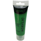 Acrylic Paint 75ml Tube Water Based Non Toxic Artist Craft - Light Green - 45-Degree Angle