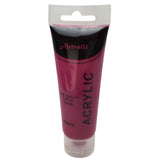 Acrylic Paint 75ml Tube Water Based Non Toxic Artist Craft - Magenta - 45-Degree Angle