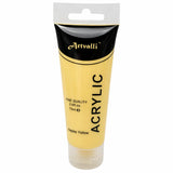 Acrylic Paint 75ml Tube Water Based Non Toxic Artist Craft - Naples Yellow - Front View