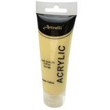 ARTISTS ACRYLIC PAINT Craft 75ml Tube Non Toxic Paints Water Based - Naples Yellow - Front View