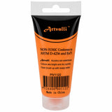 Acrylic Paint 75ml Tube Water Based Non Toxic Artist Craft - Orange - Side View