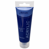 Acrylic Paint 75ml Tube Water Based Non Toxic Artist Craft - Phthalo Blue - Front View