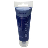 Acrylic Paint 75ml Tube Water Based Non Toxic Artist Craft - Phthalo Blue - 45-Degree Angle