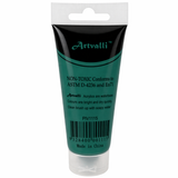 Acrylic Paint 75ml Tube Water Based Non Toxic Artist Craft - Phthalo Green - Side View