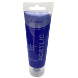 ARTISTS ACRYLIC PAINT Craft 75ml Tube Non Toxic Paints Water Based - Ultramarine Blue - Side View