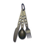 Sea to Summit Alpha Set 3pc Cutlery Set - Knife For Spoon Set - Side View