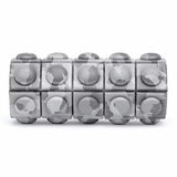 Adidas Mini Textured Foam Roller Recovery Gym Fitness Sport Physio - Grey Camo - Top-Down View