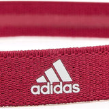 Adidas 3-Pack Sports Hair Bands Taining Stretch Headband - Black/Grey/Burgundy - Rear View