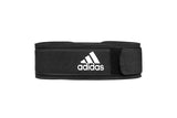 Adidas Weight Lifting Belt Back Support Gym Training Body Building Small - Black - Front View