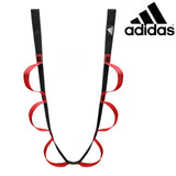 2pc Set Adidas Stretch Assist Band Looped + Yoga Strap 2.5m Long Adjustable Belt - 45-Degree Angle