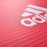 Adidas Fitness Mat 7mm Exercise Training Floor Gym Yoga Judo Pilates  - Red - Side View