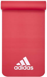 Adidas Fitness Mat 7mm Exercise Training Floor Gym Yoga Judo Pilates  - Red - 45-Degree Angle