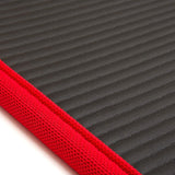 Adidas Training 10mm Exercise Floor Mat Gym Thick Yoga Fitness Judo Pilates - Black/Red - Close-Up Angle