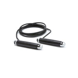 Adidas Adjustable 3m Skipping Rope for Boxing and Fitness Training - Black - Front View